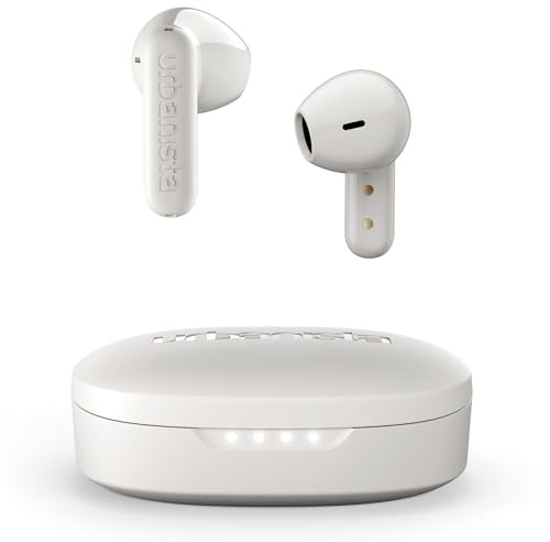 Urbanista Bluetooth In Ear Hörlurar Trådlösa, Hörlurar In-Ear, Vit | True Wireless Earbuds, Kraftfull Bas, 36H Speltid, 4 Brusreducerande Mikrofons, Vattentäta Earphones, - Copenhagen 2