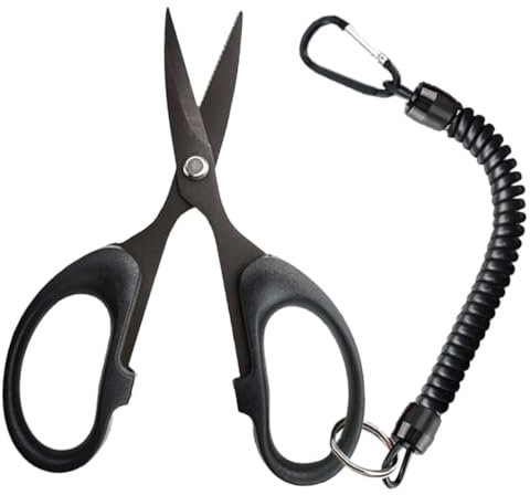 BESPORTBLE Tijeras De Pesca Portátiles De Titanio para Cortar Líneas Trenzadas Resistentes y Afiladas Herramienta Multifuncional Ligera para Pesca