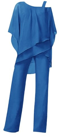 Completo Donna Elegante Estiva Cerimonia Orlo Irregolare Leggera Camicia Pantaloni Larghi Due Pezzi Tuta Completa Taglie Forti Casual Tinta Unita Set Coordinato Comodi Mode Tute Curvy Completi Estivi