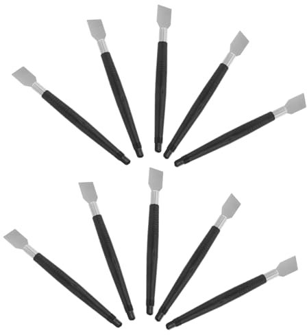 HOMSFOU 10 Stück Teiliges Schnitzwerkzeug für Holzarbeiten Handgravur mit Verbessertem Griff für Anfänger und Fortgeschrittene der Holzschnitzerei