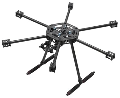 Telaio esacottero X600-X6 con carrello di atterraggio in fibra carbonio(Carbon Fiber Center)