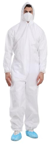 Cleaing Disposable Coveralls, SMS Paint Suit for Men, 3-Pack, X-Large