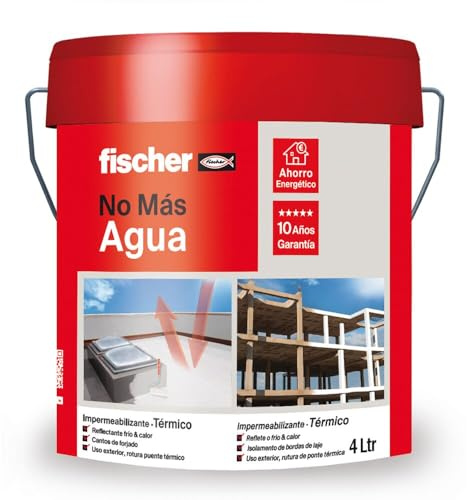 fischer - Peinture imperméabilisante thermique, 4l, imperméable et extérieure