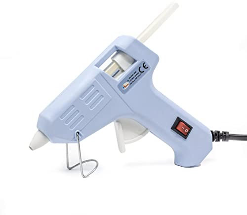 Pistola Silicona Caliente para Manualidades 20W. Incluye 10 Barras de Silicona de 7mm. Pistola de Silicona bricolaje y reparaciones en el Hogar, Oficina, Colegio. Pistola de Silicona niños pequeños
