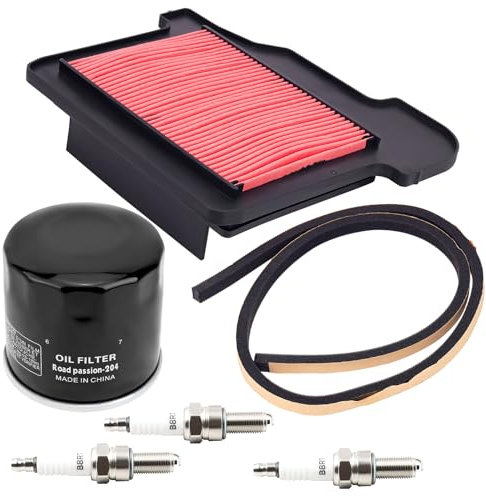 Road Passion 1*Filtri Aria 1RC-14451-01-00 & 1*Filtro Olio 15410-MCJ-000 16097-0002 & 3*Candele di accensione Kit Compatibile con Yamaha MT09 XSR900 Tracer 900