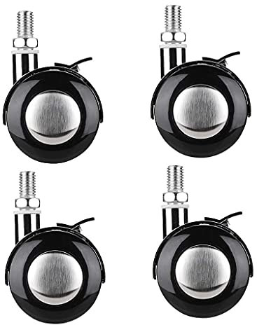 5 inch Swivel Brakeers,Threaded Stem/Top Plateors Polyurethaneer Wheel with Brake Lock for Shoppicarts, Hand Trolley, Tools, Workbench,Niture/a