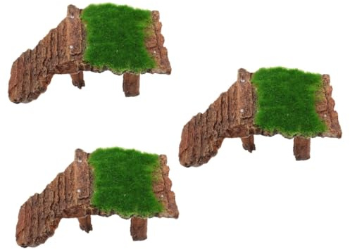 BESPORTBLE 3pcs Turtle Terrace Tortoise Resting Terrace Platform Heater Aquarium Decoration Ladder Reptile Tank Turtle Basking Thermostat Crested Food Leopard Accessories Resin