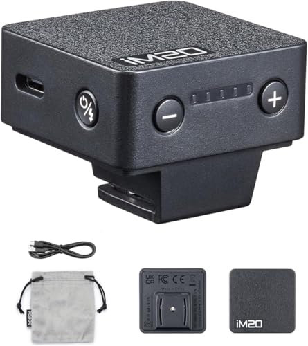 Godox iM20 Flash de la Cámara 5 Niveles de Potencia,Mini Flash Pesa Sólo 30g,USB-C de Carga con Batería de Litio de 470mAh, Godox iM20 Mini Flash para Canon Sony Nikon Fuji Olympus