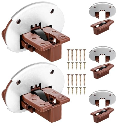 DEARMAMY Kit Guide per Cassetti Montaggio Inferiore in Plastica Kit di Riparazione per Mobili da Cucina Guide per Cassetti Scorrevoli Stabili e Silenziose Installazione Rapida Set da 5