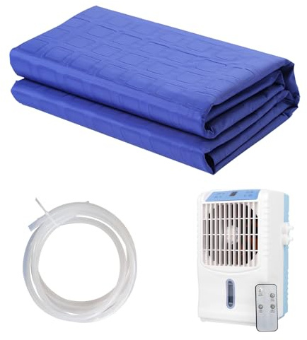 Coprimaterasso Rinfrescante, Coprimaterasso refrigerato, Funzionamento Silenzioso, Temperatura Regolabile a 4 Livelli, serbatoio da 1,7 litri, per Chi Dorme Caldo(W70cmxL160cm/W27inxL63in)