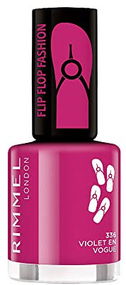 Rimmel - Vernis à Ongles 60 Seconds Super Shine Flip Flop - Ultra Brillance et Longue Tenue - Séchage rapide - 336 Violet en Vogue - 8ml