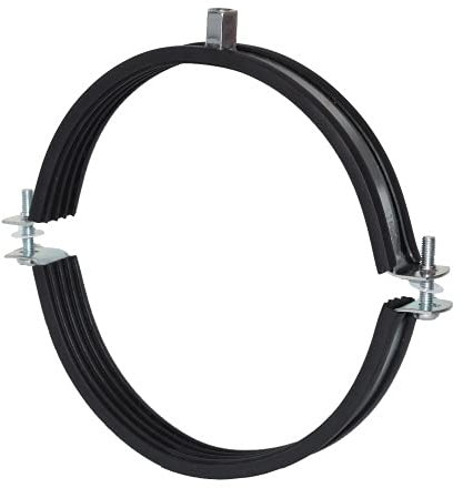 10 Stück - Fixotec Lüftungsschelle SD M8/M10 NW 160 mm verzinkt mit Einlage - werden zur Montage von Lüftungs- und Wickelfalzrohren jeder Art verwendet