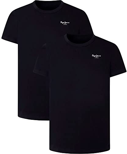 Pepe Jeans Hombre Pepe Tshirt 2p Tshirt Negro (Black),M