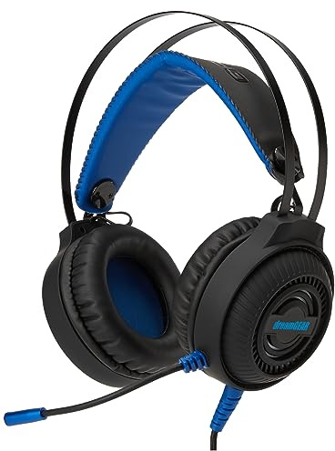 dreamGear BIONIK Gaming Headset for PlayStation 5 & PS4 with RGB Lighting - 50mm Drivers & Clear-capture Microphone - Comfortable Suspension Design Gaming Headphones with Volume Control & 10ft Cable
