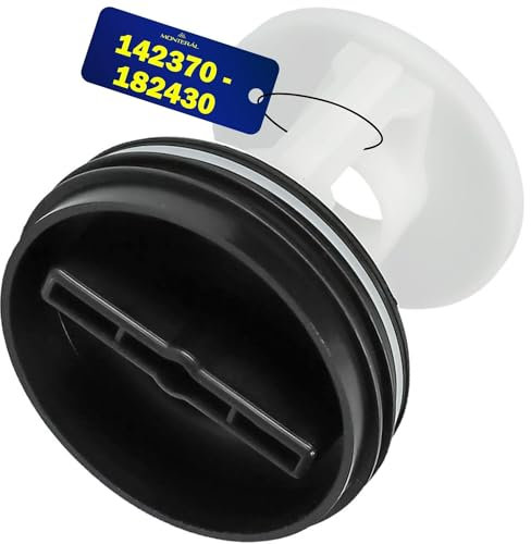 Pelusas Filtro Lavadora para Bomba Desague 59 x Ø 63 mm con el Código Original 142370 00142370 182430 00182430 para Bosch para Siemens - Garantía de 10 Años - MONTERAL