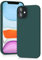 YATWIN Silicone Case for iPhone 11, Soft-Touch, Shockproof, DustProof, Antiskid Full Body Armour Phone Cover for Apple iPhone 11 - Dark Green