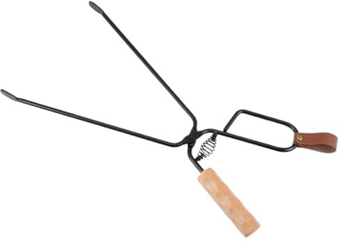 Pinze per legna da ardere, 45,7 cm, pinzette per braciere da esterno, caminetti interni, falò, falò