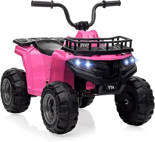 Quad eléctrico Infantil 12V – ATV de 4 Ruedas con neumáticos dentados, Luces LED, música y Control de Velocidad – Ideal para niños de 2 a 5 años