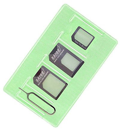 Adaptador de Tarjeta SIM ( Nano SIM Adaptador - Micro SIM Adaptador - Expulsar Aguja - Funda de almacenamiento )para iphone 7 6 5 4 usuario Samsung Nokia HTC Huawei etc.