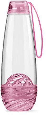 Guzzini Borraccia con Infusore On The Go, Malva/Rosa, Ø8 x h24 cm