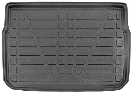 J&J AUTOMOTIVE | Tapis De Coffre sur Mesure pour C3 Depuis 2017 Noir Antidérapant Bord Haut Toutes Saisons Adapté Animaux de Compagnie