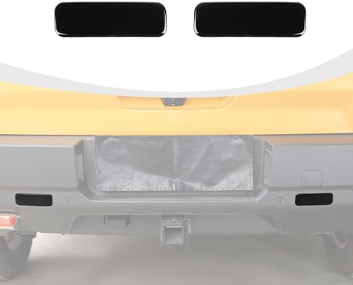 RAZPOY Smoked Rear Fog Light Lamp Cover Trim Compatible with 2021-2024 Ford Bronco Sport Exterior Accessories, Smoked Black