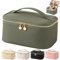 Bestash Trousse de Toilette Femme Voyage,Trousse de Maquillage Grande Capacité, Multifonction Imperméable Trousse de Voyage avec Compartiments Makeup Bag （Vert Matcha）