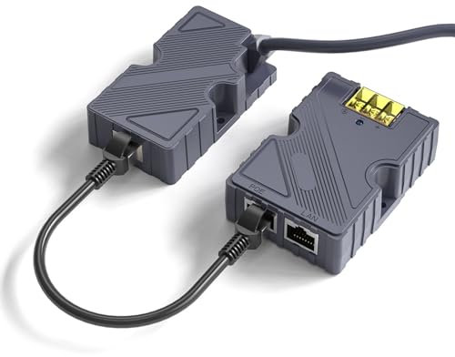 Sxhlseller Inyector PoE GigE de 150 W, Kit de Adaptador Ethernet Protección contra Sobretensiones ESD para Red Dish V2, Inyector PoE con Convertidor Elevador de 12 V a 48