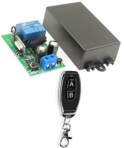 Kliplinc 433 MHz 220 V Control remoto inalámbrico interruptor ON/OFF botón 110 V mando a distancia receptor transmisor Set con 1