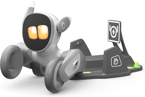 Loona: Robot Pet Dog ChatGPT-4o Smart AI-Powered Companion Voice & Gesture Control, Real-Time Interaction Robotics Toys for Kids, Home Monitoring - Includes Charging Dock