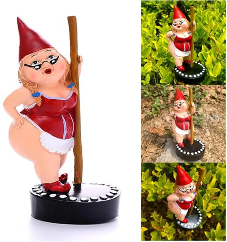 Figurines de jardin et statues de jardin - Grands nains de jardin amusants pour l'extérieur - Amusant - Pour pelouse, cour, balcon, véranda, terrasse