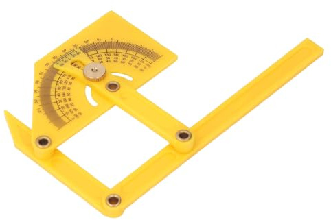 Transportador de Plástico Ajustable con Buscador de ángulo Inclinado Externo Interno de 180 Grados para Herramienta de Medición de Carpintería