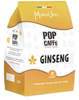 96 Capsule Caffè al Ginseng MOKA-UNO POP CAFFE' per Macchine Illy Uno System Moka Uno