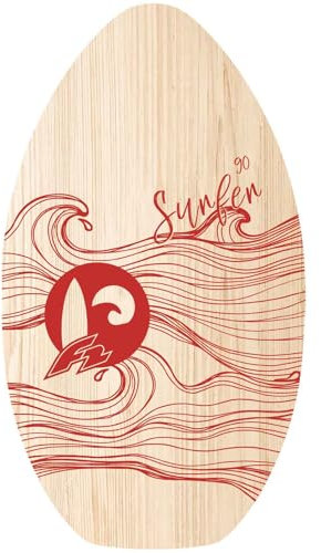 F2 Skimboard Skim Board Wood Surfer 90cm Rot 2024/25