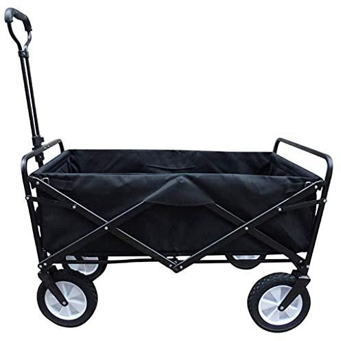 Carro Plegable para Trabajo Pesado, Carro de jardín Plegable, Carro de Playa, Carro Plegable, Carro de Arrastre Plegable, Carro de Mano, Carro Plegable, Carretilla