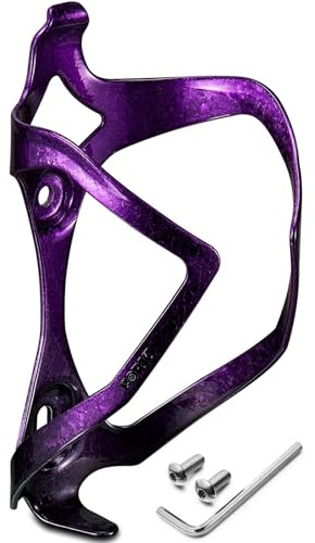 Bike Water Bottle Holder Bicycle Cage for Mountain Road MTB Gravel Adult Bikes Cycling Universal Carrier Rack 1 Pack Aluminum Alloy Ultralight Kettle Drink Accessories Purple