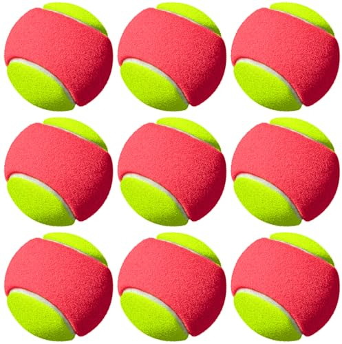 GBKDQQ 9 palline da tennis, palla da tennis, per principianti, tennis, allenamento per bambini, stage 3, palla da tennis, palla da tennis, per animali domestici, giochi sportivi, giochi per bambini e
