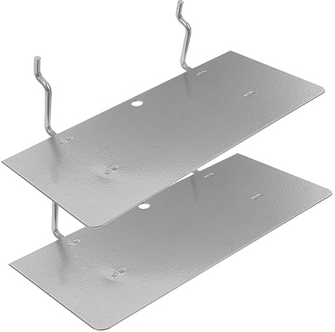 BUGUUYO 2 piezas Estante de Panel Perforado de Organizador de Garaje Soporte para Herramientas y Accesorios Estante para Cocina Oficina y Manualidades