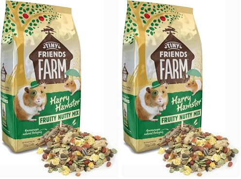 Supreme Petfoods Tiny Friends Farm Harry Hamster Fruity Nutty Mix, Various (Pack of 2)