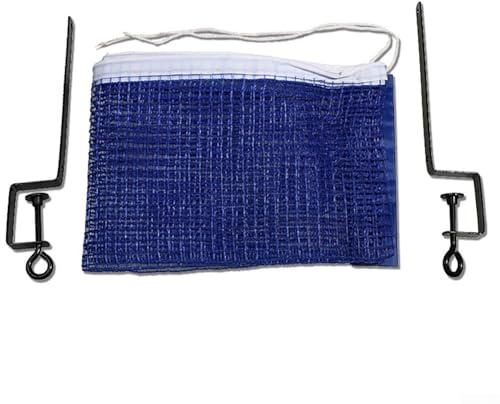 ZWEquipint Filet de tennis de table et support de serrage pour poteau de ping-pong, maille réglable en alliage pour remplacement de table de ping-pong, équipement de jeu d'intérieur portable pour