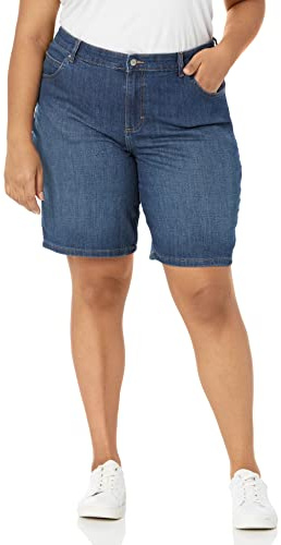 Lee Women's Plus Size Relaxed Fit Bermuda Short, Journey, 16 Plus