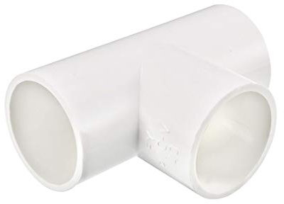 sourcing map 40mm Slip Tee PVC Pipe Fitting T Shaped Coupling Connector