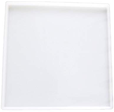 Yalulu Large Thicken Resin Tray Molds, Rectangle/Square Geode Agate Coaster Silicone Molds, Tray Platter Epoxy Resin Casting Molds for DIY Making Faux Agate Tray, Serving Board (25x25cm)