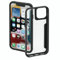 Hama Custodia per Apple iPhone 14 Metallic Frame (trasparente per Samsung S22 (5G), custodia flessibile, con cornice antiurto), trasparente
