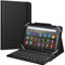 MoKo Universal Keyboard Case for 7, 7.9, 8 iPad Mini/Samsung Galaxy Tab A/Huawei Tablet, Lightweight Tablet Cover with Removable Wireless Bluetooth Keyboard, Black