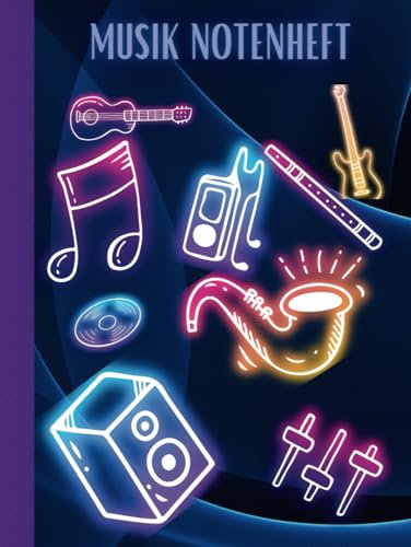 Musik Notenheft DIN A4: Ein musikalisches Notizheft für Musiker, Songwriter, Komponisten