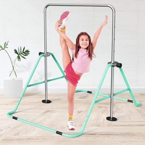 Clover fitness Station de gymnastique à la maison pour enfants avec barre horizontale pliable et réglable en hauteur