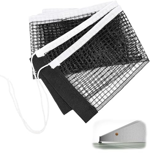 Fadbudss Table Tennis Replacement Net, 175cm Polyester Nylon Cotton Portable Folding String Tension Adjustable Ping Pong Net Equipment Accessories for Indoor Outdoor School Gym Home Fun Activity