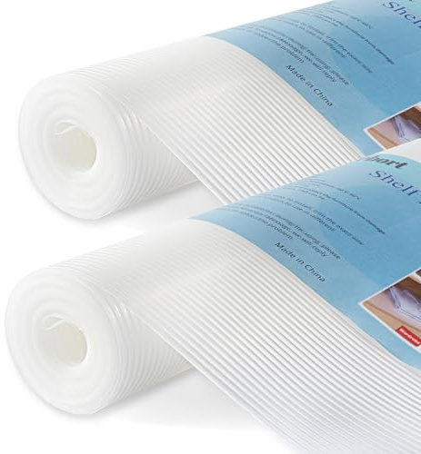 Shelf Liners, 11.8 Inches x 40 FEET Non-Slip Kitchen Cabinet Liner, Washable Oil-Proof Non-Adhesive Contact Paper for Drawer, Cabinet, Shelves, Cupboard, Refrigerator, Storage, Desks, Countertop