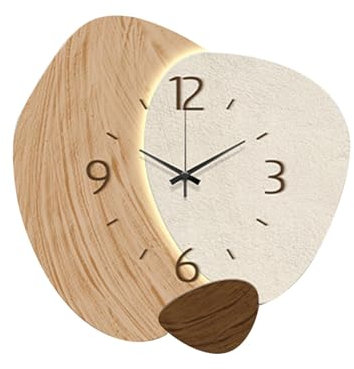 perfk Orologio da Parete Nordico Orologio da Parete Orologio da Parete Decorazioni per la Stanza Orologio Decorativo Orologio da Parete per Bambini per, Marrone